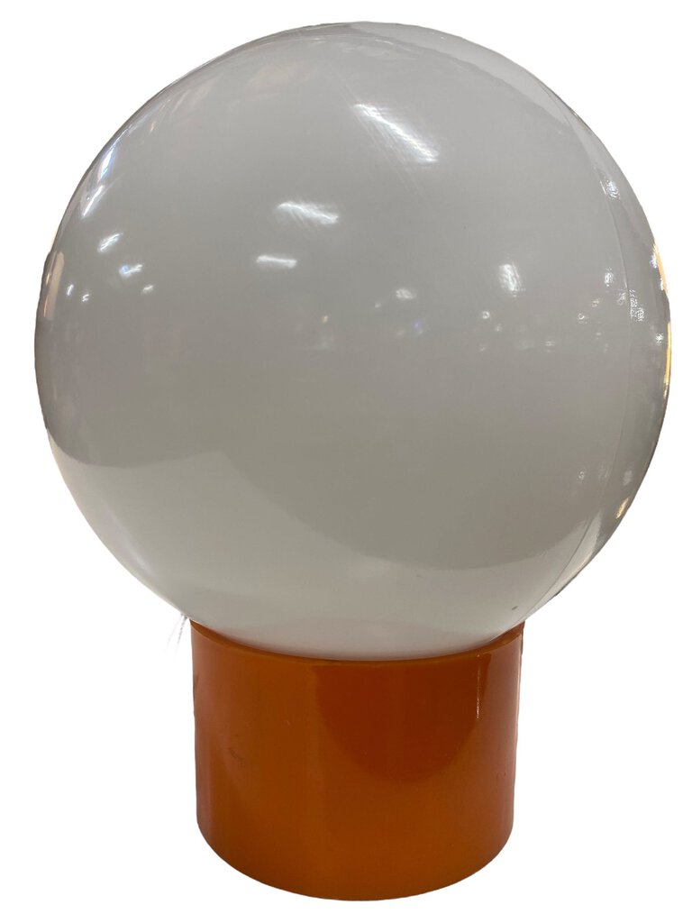 Mid Century Orange Snowball Lamp (totally cool and Mod)