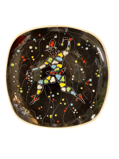 Mid Century Bitossi "Aldo Londi" Harlequin Carnival Pottery