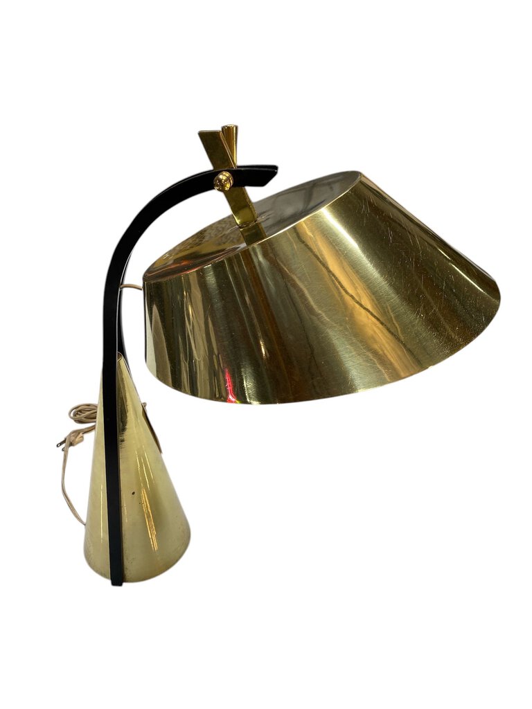 Laurel Mid century modern Task Desk Lamp in Brass - VERY RARE Style