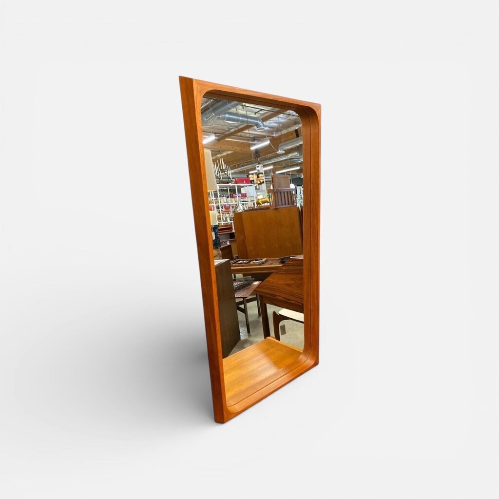 Danish Modern Mid Century Teak Entry Mirror DENMARK
