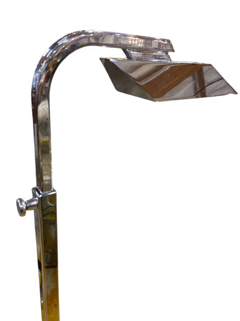 PAIR Post Modern Pharmacy Lamps in Chrome - Notable CA Designer Charles Hollis Jones (Set of 2)