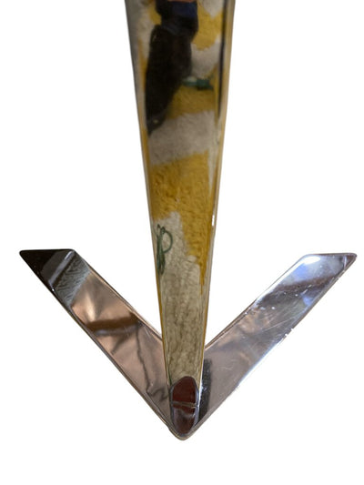 PAIR Post Modern Pharmacy Lamps in Chrome - Notable CA Designer Charles Hollis Jones (Set of 2)