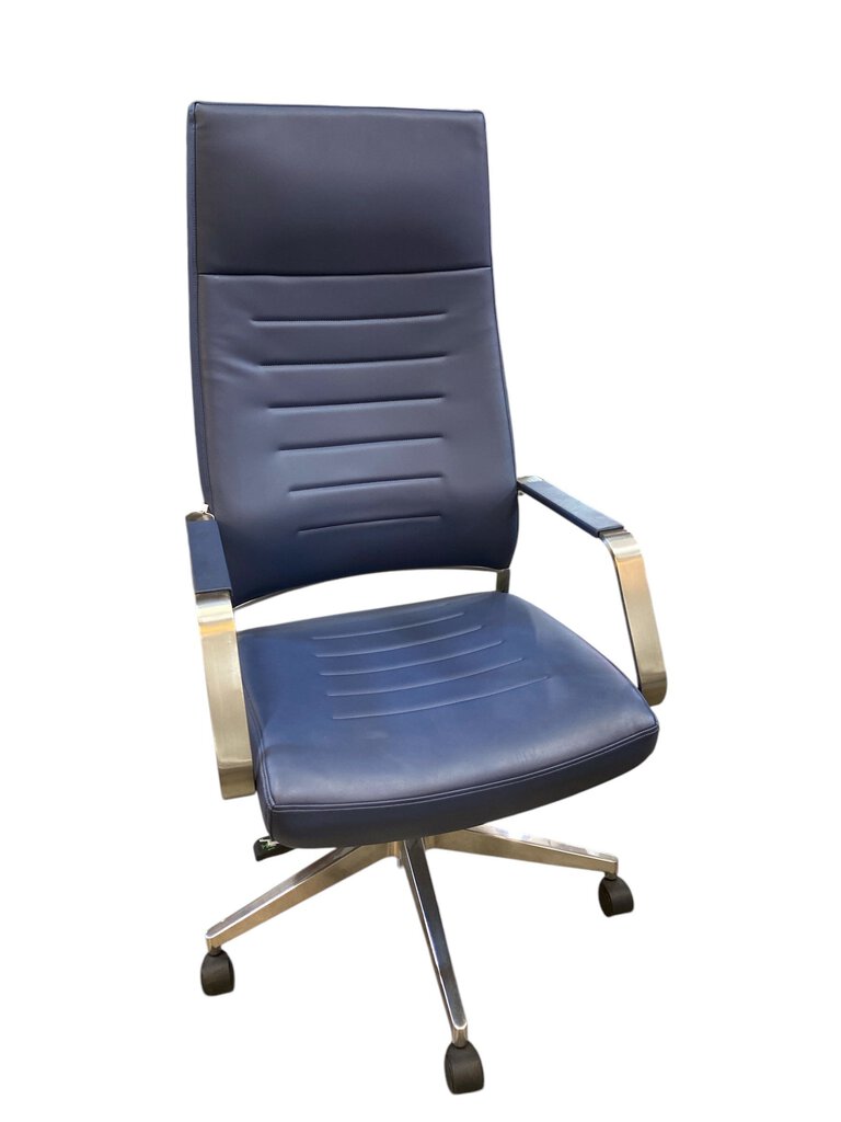 Milan Blue Ergonomic High-Back Chair by Style Works