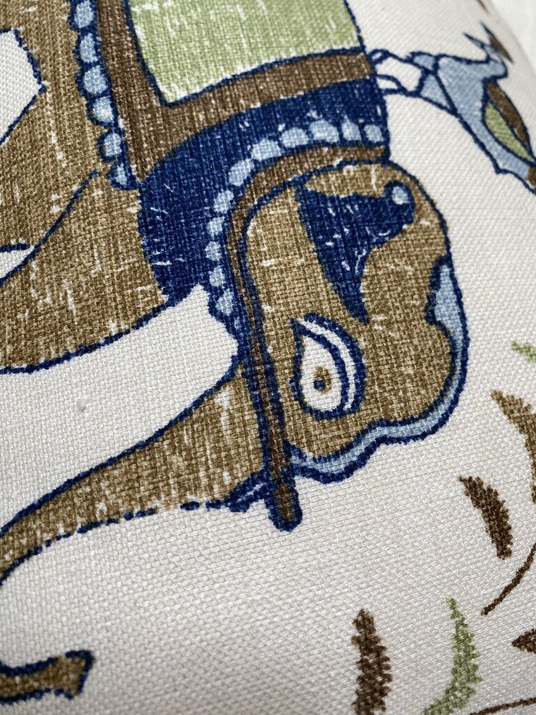 Vintage Carna Animal Print Pillow