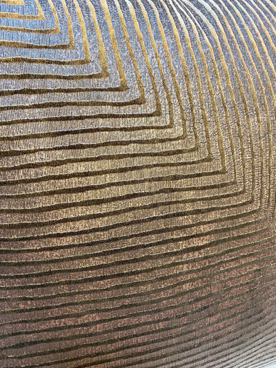 Lurex Stripes Chocolate Down Pillow