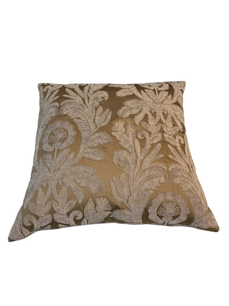 Set of 3 Floral Lace Embroidered Down Pillows 2x 24"x24" & 1x 16"24"