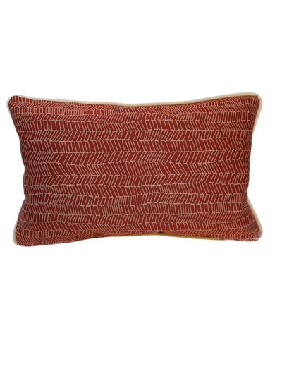 Red Terracotta Down Pillow 12"x19"