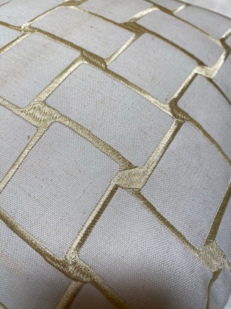 Duralee Embroidered Pillow