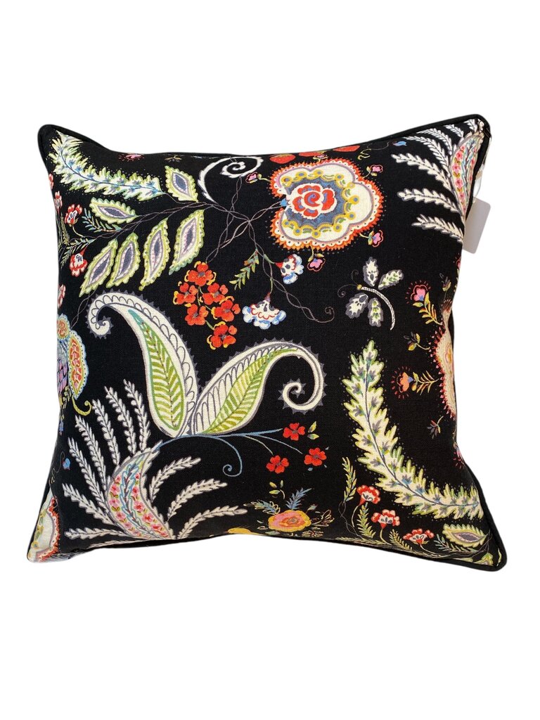 Birds Hidden Charms Fiesta Black by P. Kaufmann