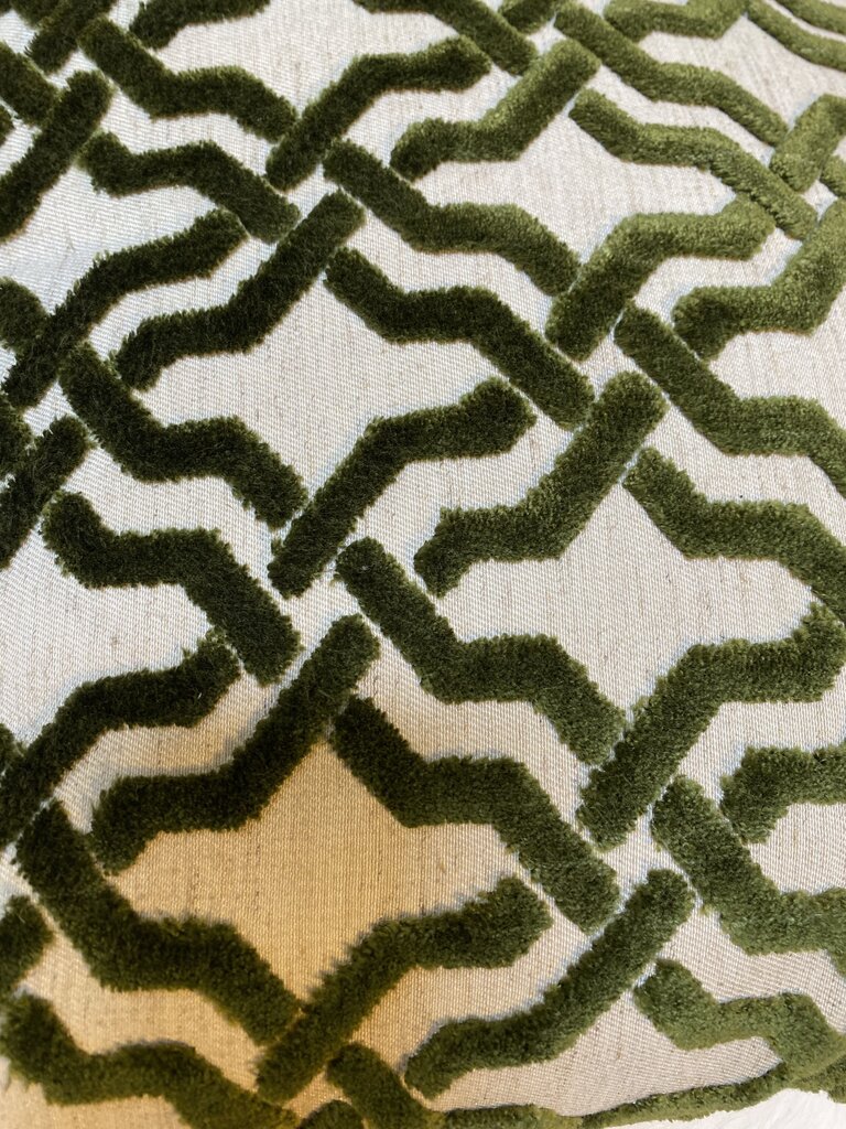 Agos Velvet Green Down Pillow