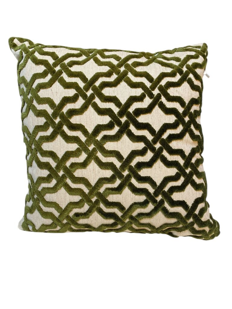 Agos Velvet Green Down Pillow