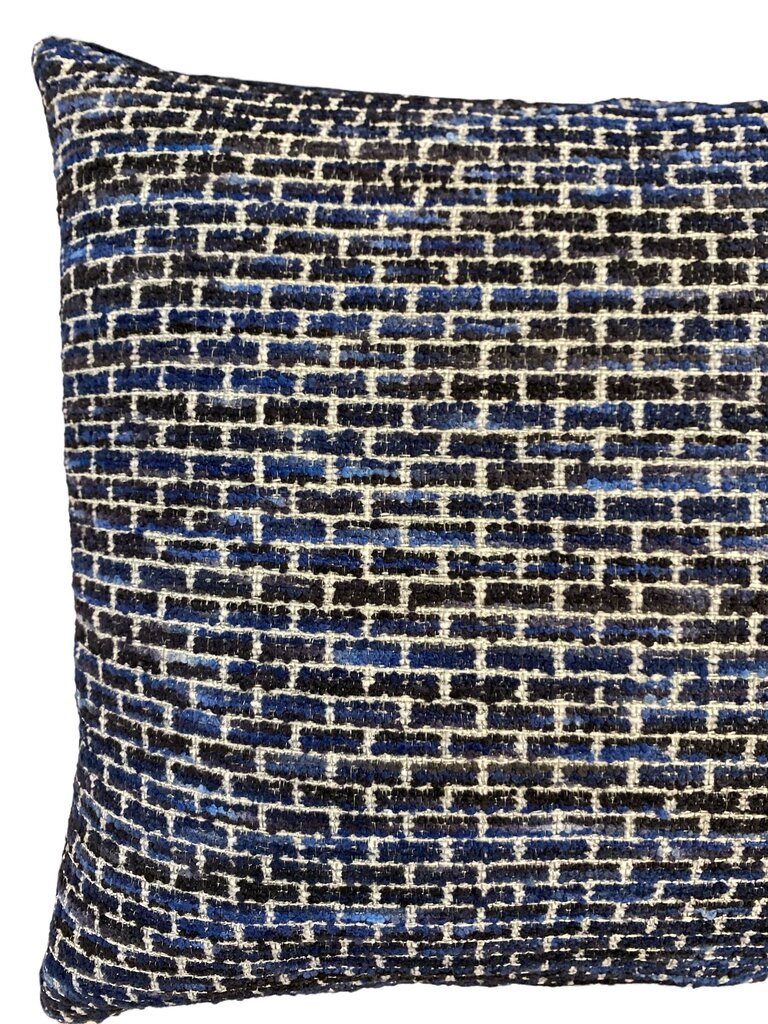 Rizzy Blue Bolster Down Pillow