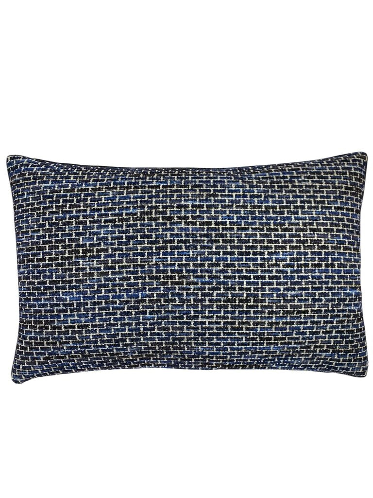 Rizzy Blue Bolster Down Pillow