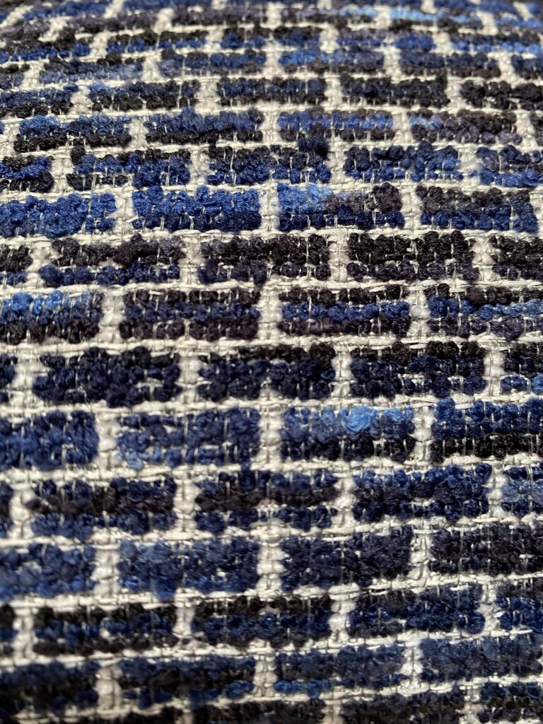 Rizzy Blue Bolster Poly Fill Pillow