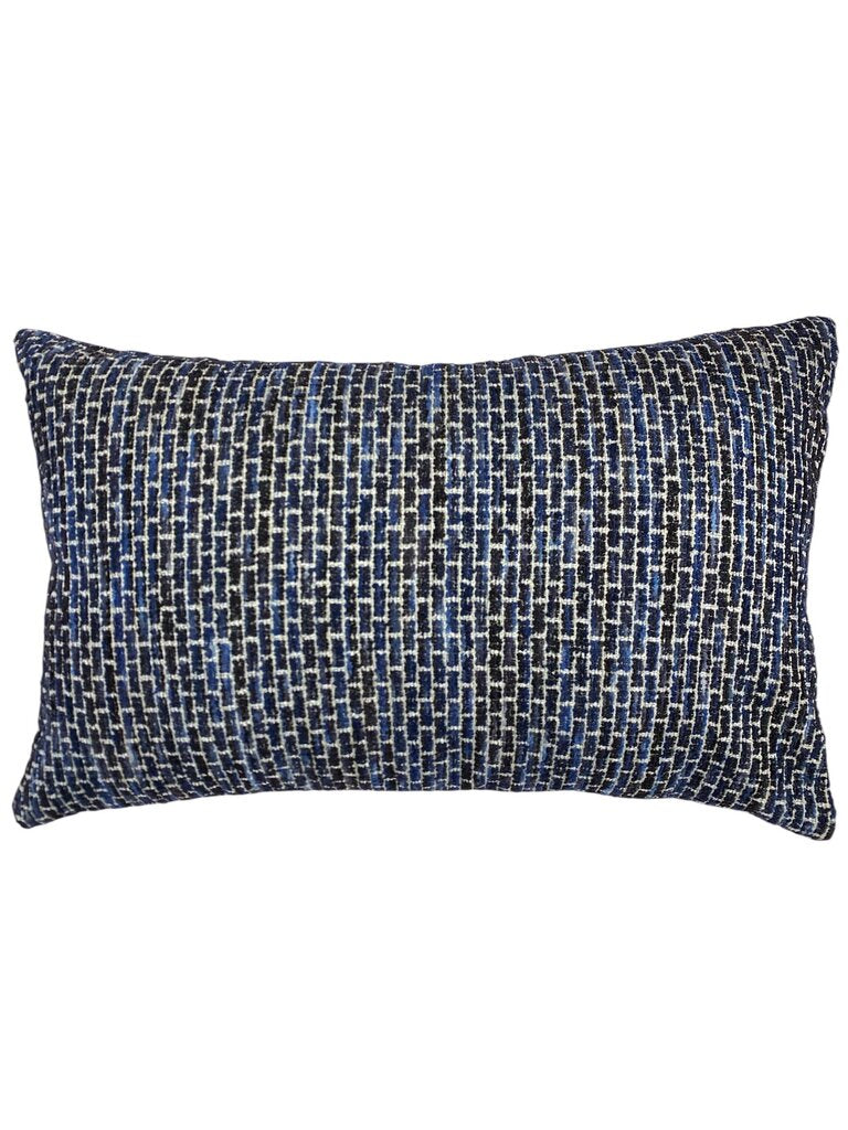 Rizzy Blue Bolster Poly Fill Pillow