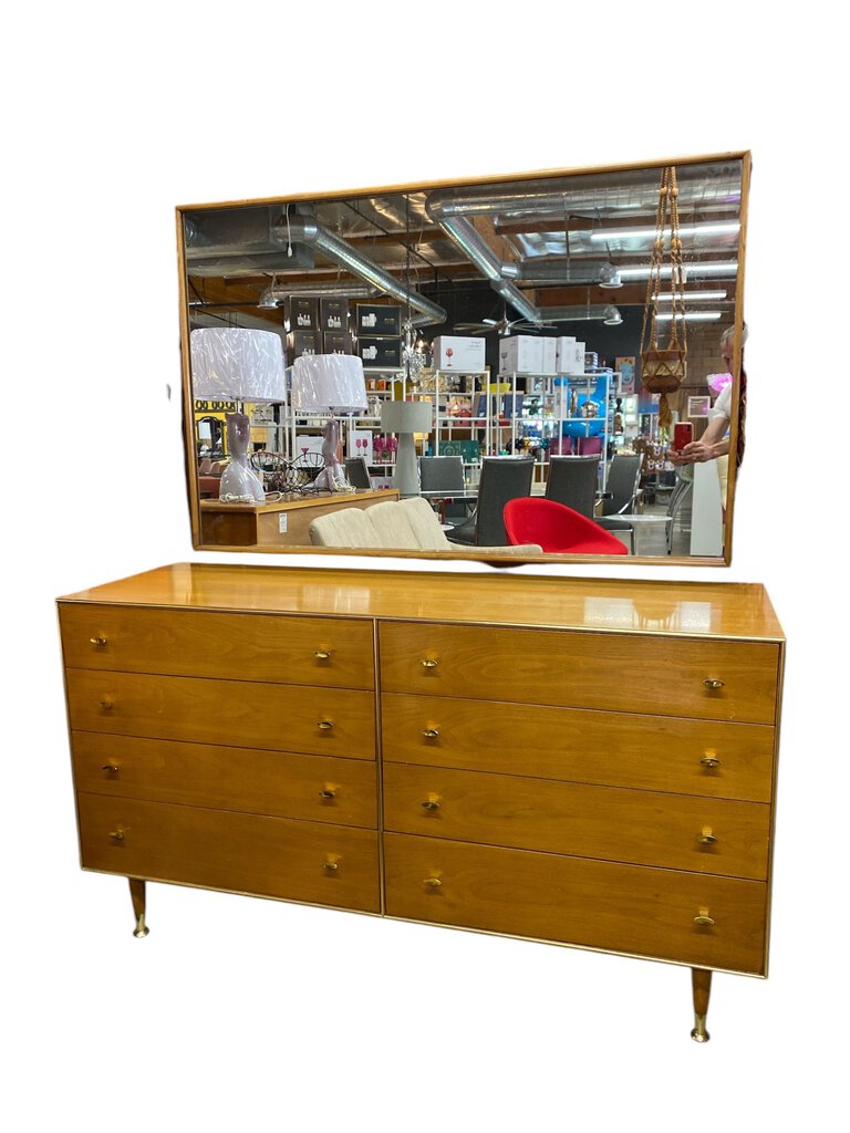 Mid Century R-Way Bedroom 6 Drawer Dresser w/Mirror Mid Century R-Way Bedroom 6 Drawer Dresser w/Mirror