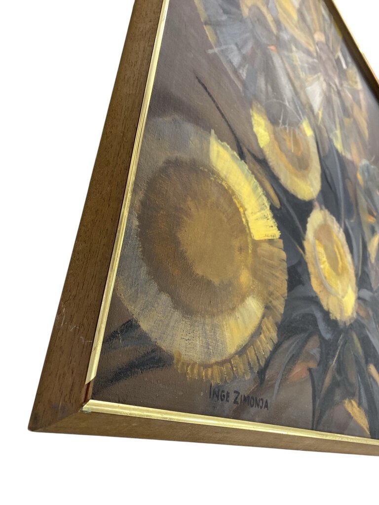 Canyon Blooms Mid Century Painting by Inge Zimonja