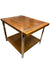 Lane Mid Century Rosewood and Walnut Chrome End Table