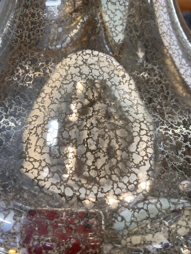 Fabricius Mercury Glass Lamp - 29.25"Hx18"Dx18"W