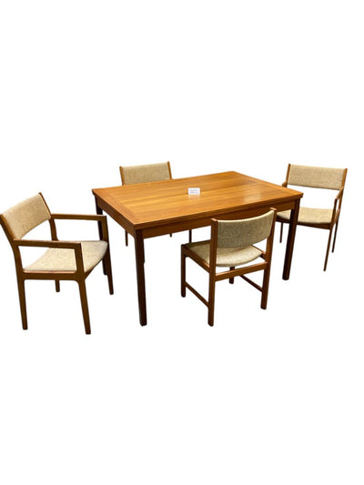 Mid Century Danish D-Scan Teak Dining Set