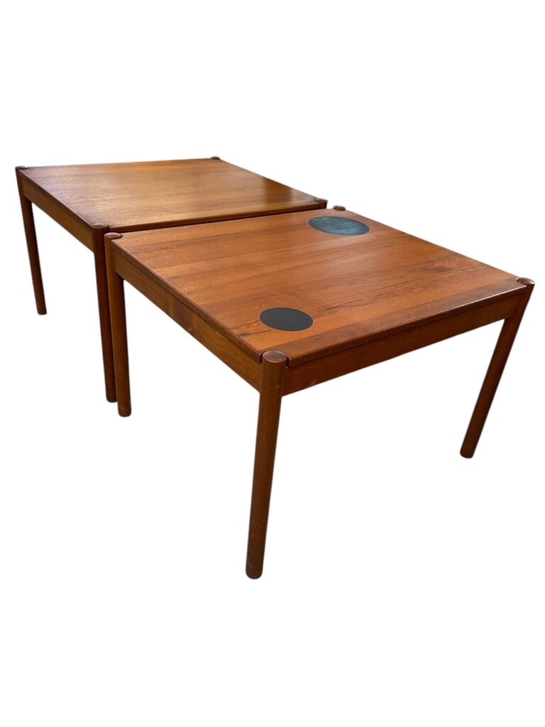 PAIR of Mid Century Danish Modern Teak Reversible Table Tops - SUPER RARE (Set of 2)