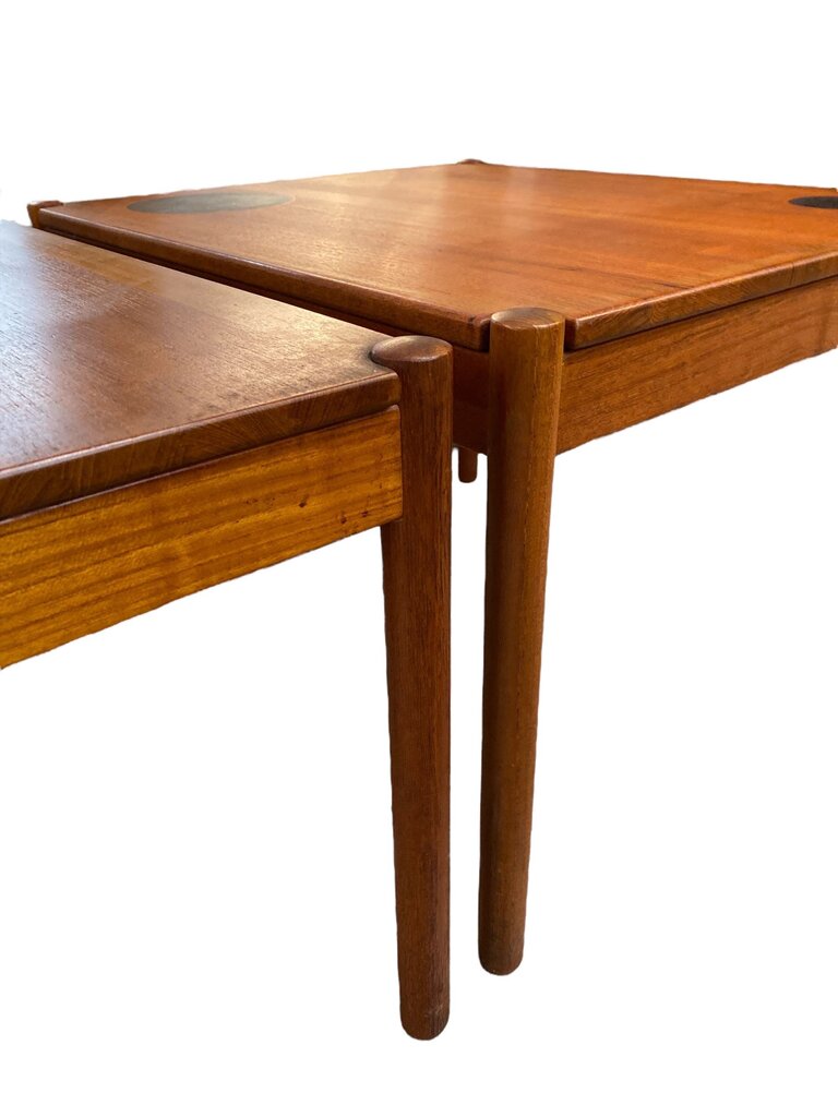 PAIR of Mid Century Danish Modern Teak Reversible Table Tops - SUPER RARE (Set of 2)