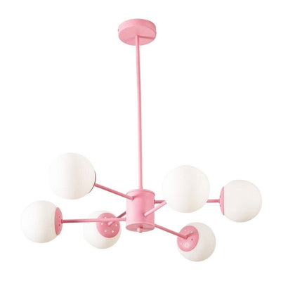 Lloyd 6 Light Chandelier in Vintage Rose