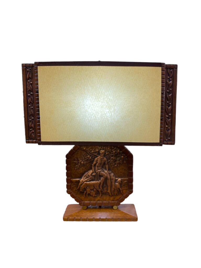 1940's Mid Century Art Deco Copper Repousse Lamp - Fabulous!!! by Albert Gilles