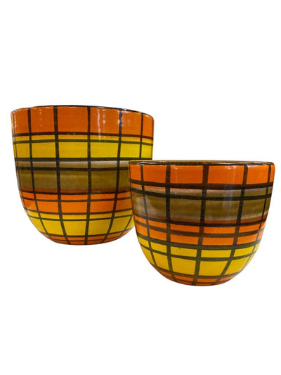 PAIR Raymor Jardinieres Mid Century Italian Ceramics