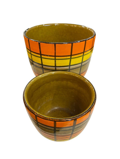 PAIR Raymor Jardinieres Mid Century Italian Ceramics