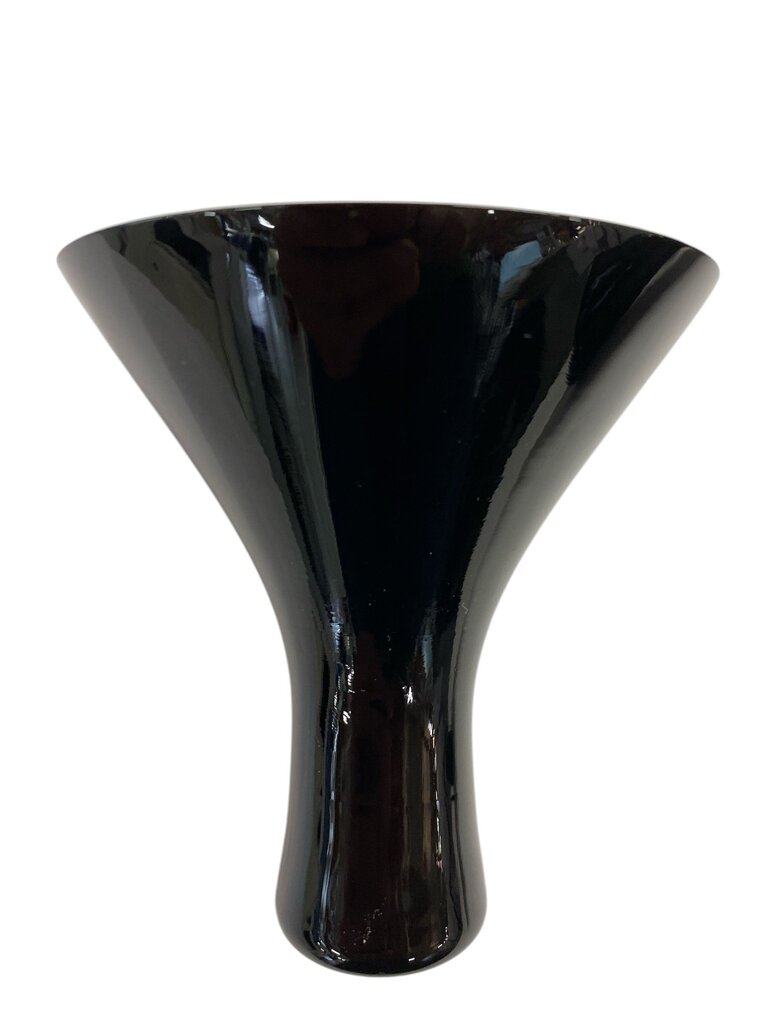 Vintage Finland Black Glass Martini Pitcher & Three Glasses Set (Set of 4)