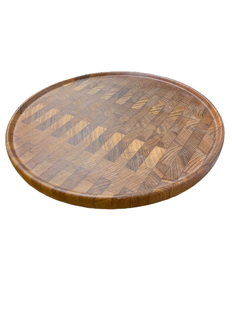 Digsmed Mixed Rare Woods Digsmed Lazy Susan Danish Modern