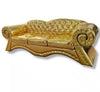 Luxury Gold Metallic Chesterfield Sofa