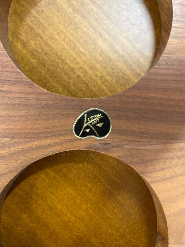 Mid Century Vintage SOLID WALNUT Wine Rack