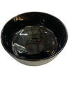 1970's Black Indiana Glass Bowl in Crystal Ice Pattern