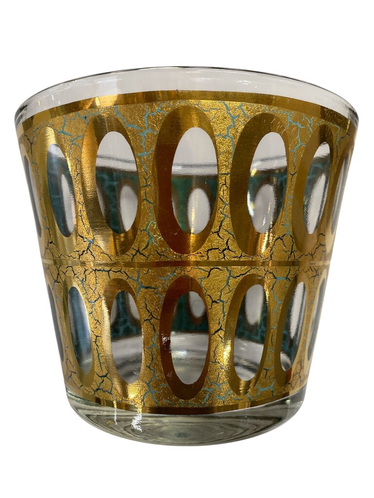 Culver Pisa 22K Gold Crackle Ice Bowl