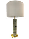 Moderne Brass and Marble Table Lamp