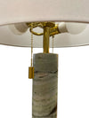 Moderne Brass and Marble Table Lamp
