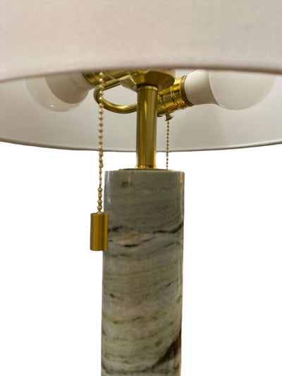 Moderne Brass and Marble Table Lamp