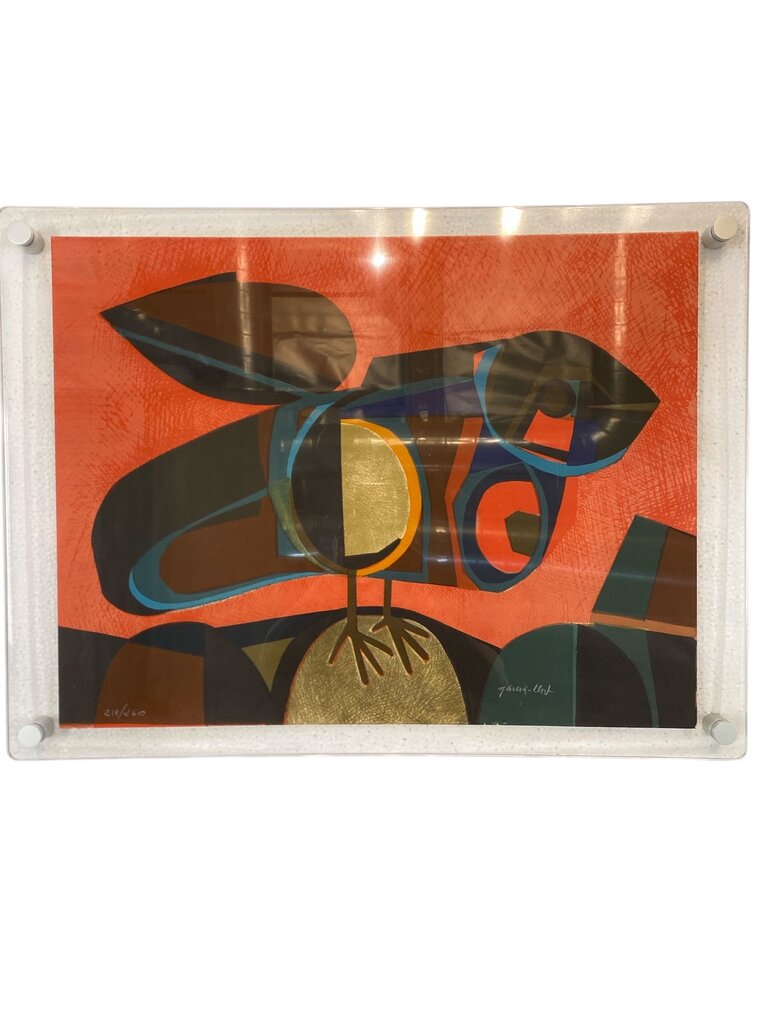 Josep Maria Garcia Mid Century Danish Modern Limited-Edition Lithograph 219/260- Vintage with small tear WONDERFUL LOOK