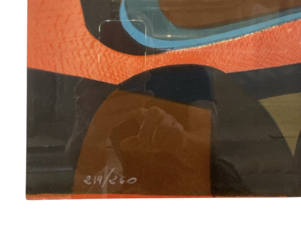 Josep Maria Garcia Mid Century Danish Modern Limited-Edition Lithograph 219/260- Vintage with small tear WONDERFUL LOOK