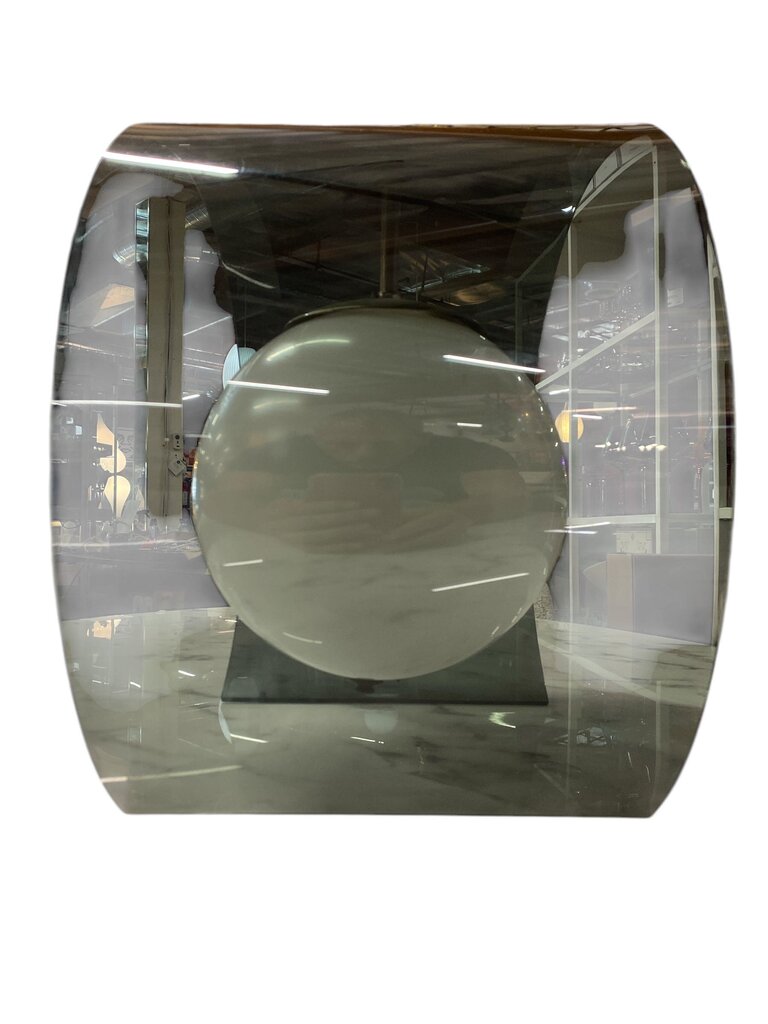 Vintage Sonnemon Smoked Lucite Swag Light with 150" (12.5') Chain