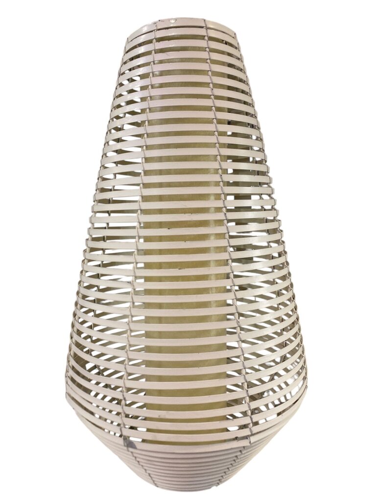 Pair of Vintage Feldman Coiled Metal Pendant Light Fixtures in Ivory (Set of 2)