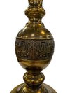 Vintage James Mont Style Pair of Tall Brass Table Lamps (Set of 2)