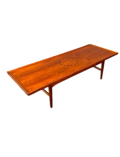 Mid Century 1960"s Drexel Walnut Coffee Table by Kipp Stewart