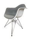 Six AUTHENTIC Herman Miller Eames Eifel Tower Molded Chairs with Comfy Grey Upholstery (Retail on these chairs is $850 ech) (Set of 6)