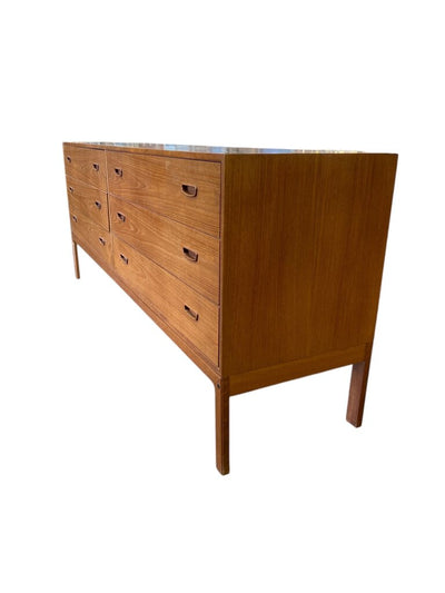 Danish Modern Mid Century Arne Wahl Iverson Double Dresser Model 102