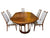MID CENTURY MODERN JOHN KEAL FOR BROWN SALTMAN DINING TABLE & 6 CHAIRS