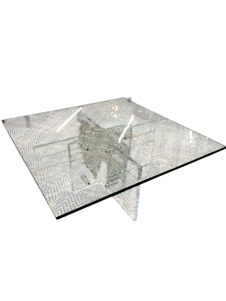 Monumental Mid Century Modern Lucite Coffee Table