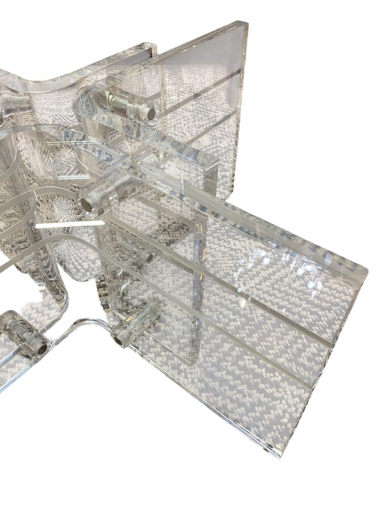 Monumental Mid Century Modern Lucite Coffee Table